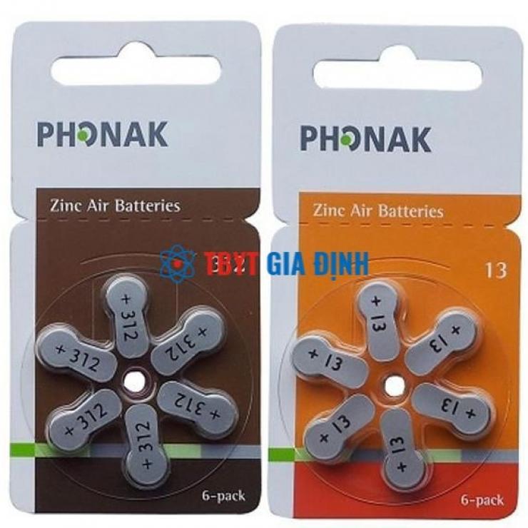 Pin Máy Trợ Thính Phonak 312