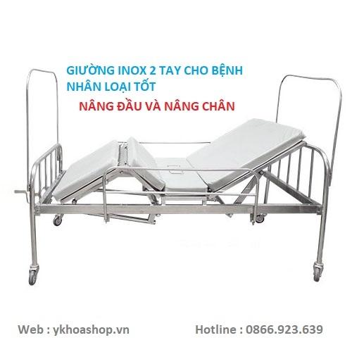 Giường Bệnh Nhân 2 Tay Quay Tốt